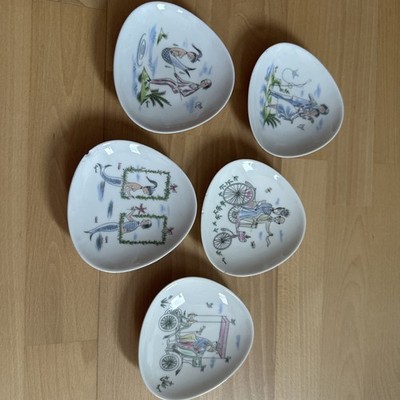 ROSENTHAL studio line Raymond PEYNET Beistellteller Teller  5x Set Die Liebenden
