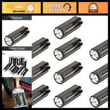 10Pcs AAA Battery Holder Case Adapter - Cylindrical Storage Box for 3x1.5V Batte