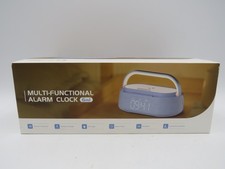 Multi-Functional Alarm Clock 6 in 1 Wireless Speaker  Charger LED Light Stand