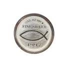 1997 Ichthus Fish Greater Trust in God 1 Oz .999 Fine Silver Coin Round