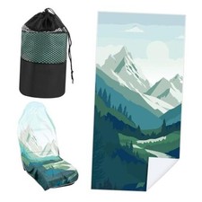 Hahafelt Pack Car Seat Towel Covers with Storage Bag - 63x3 Inch - 2 Yosemite