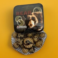 Mega Marbles  BEAR  Net bag 24 Players 1 Shooter 100 Glass