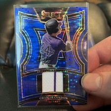 2025 Panini Select SS-CC Charlie Condon Jersey Selective Swatches BLUE PULSAR