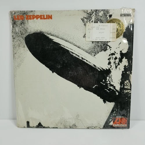 1969 Led Zeppelin Self-Titled Vintage Vinyl LP Atlantic Record SD-8216