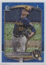 2025 Bowman Chrome Prospects Blue Shimmer Refractor 70/150 Josh Knoth 09an