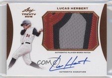 2015 Leaf Trinity Patch Auto Bronze Lucas Herbert #PA-LH1 Patch Auto 4z4