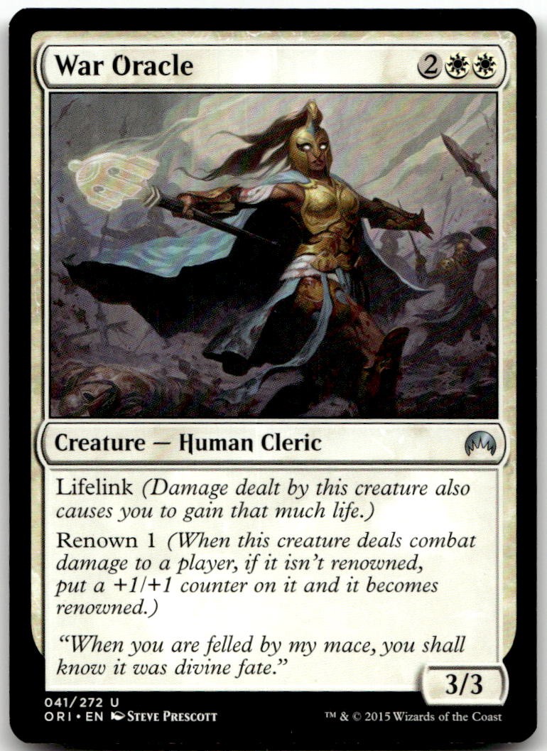 War Oracle 41 Uncommon Magic Origins Magic: The Gathering Near Mint