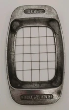 Vintage Uebel Cast Aluminum Manual Wire Grid French Fry Cutter, Slicer 