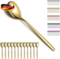 Edelstahl SuppenlöFfel Set 12 StüCk SpüLmaschinenfest Moderner Design
