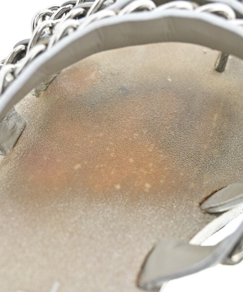 Chanel Vintage Sandals Shoes Silver Size 37.5 US About 7.5 For Women thumbnail 10