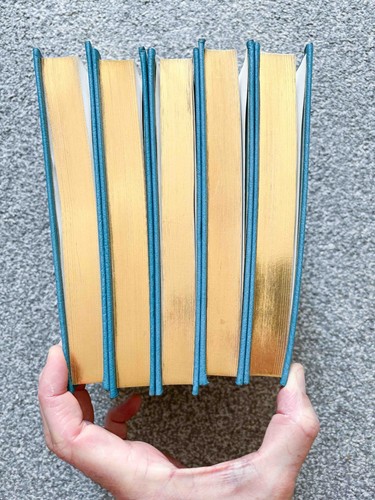 Jane Austen Complete Set Heron De Luxe Edition Leather Bound & Gold Gilt RARE - Picture 9 of 15