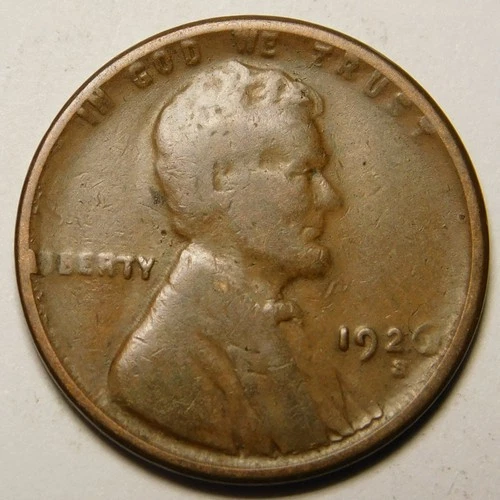1926 S Lincoln Wheat Cent Penny VG-Details  "Actual Coin Pictured"