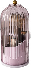 Makeup Brush Holder with Lid Cosmetic Tools Organizer 360 Rotating Waterproof Du