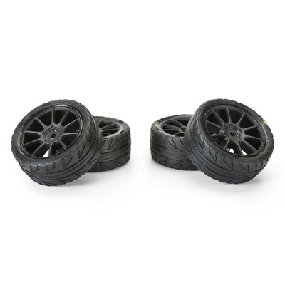 Pro-Line PRO1032010 1/14 Vector Tire MTD 12mm Blk Velocity Wheel (4) TYPHON GROM