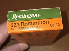 Remington 223 Rem Empty Ammo Box with Insert U223 .223 Vintage