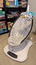 4moms mamaRoo 4 Bluetooth Plush Baby Swing - Silver