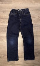 Levi s 511 Boys Jeans Size 7 Regular Slim Fit Stretch Denim Dark Blue