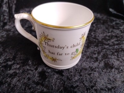 Royal Worcester Bone China Thursday Child Tasse ex con