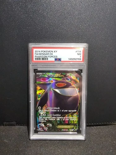 PSA 7 Gengar EX 114/119  Full Art Pokemon XY Phantom Forces 2014