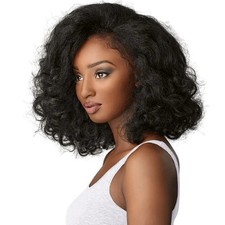 Sensationnel Curls Kinks Co Half Wig Boss Lady Color 1B - Instant Weave New