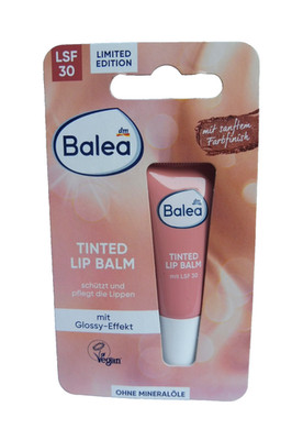 Balea Tinted Lip Balm mit Glossy- Effekt und sanftem Farbfinish, LSF 30 - 10 ml