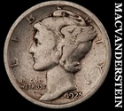 1925-S Silver Mercury Dime - Scarce  Better Date  No Reserve  #K2485