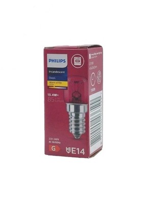 PHILIPS E14 Backofenlampe 15,4 Watt Speziallampe bis 300°C Glühlampe NEU