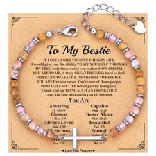 Friend Christmas Gifts for Women, Bestie Gifts Stocking Stuffers for Her Beaded