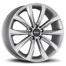 CERCHIO IN LEGA PER MITSUBISHI ASX 7,5J18" 5X114,3 35 76 MAK WOLF SILVER
