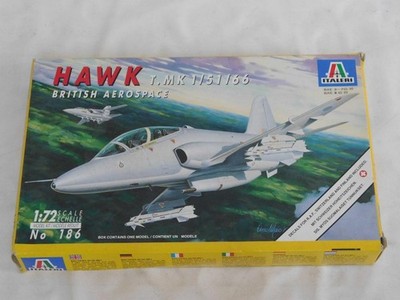 1/72 Italeri BAE HAWK T MK 1/51/66 Jet Fighter Plastic Model Kit Complete 186