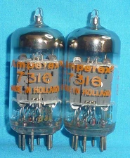 Two-Amperex 7316 Premium Quality Made in Holland Vintage Electronic Tubes