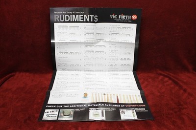 Vic Firth Rudiments Poster | eBay