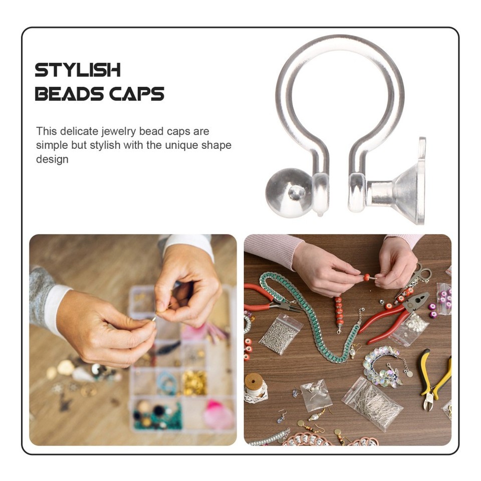 100 Pcs Invisible Clip on Earring Converter Converters Pierced to Screw ...