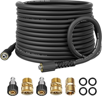#ad POHIR 50FT 4000PSI Pressure Washer Hose Kink Resistant 1 4quot; Power Washer Hose $42.96