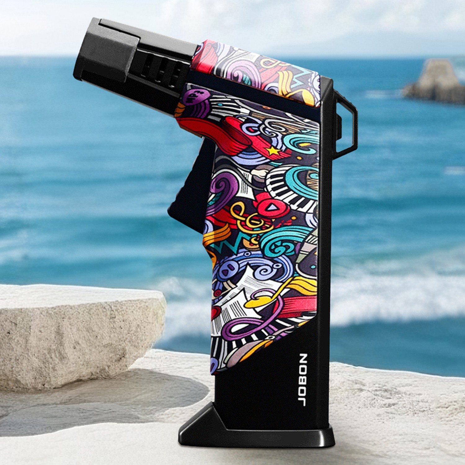-refillable Butane Jet Adjustable Blue Flame Lighter 32zbmc6