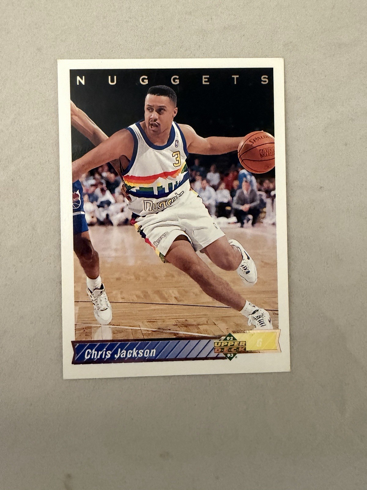 1992-93 Upper Deck Basketball Card Chris Jackson Denver Nuggets #117