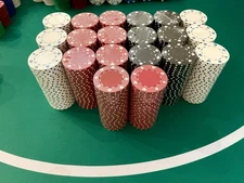 500 Chip Poker Set/Lot! Classic ‘Suits’ Pattern! 3 Colors! New & Sealed! *LOOK*!