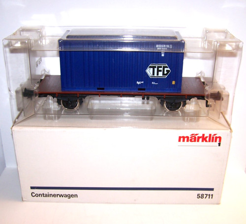 Märklin 58711 Spur 1 Eisenbahn Güterwagen Containerwagen TFG OVP