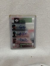 2007 UPPER DECK TAMPA BAY STARS TRIPLE AUTO KAZMIR/UPTON/CRAWFORD # CPH-KUC