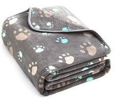 350 GSM-Super Soft and Premium Fuzzy Flannel Fleece Pet Dog Blanket, The Cute...