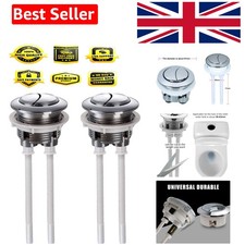 Toilet Flush Button Replacement Set - Chrome & Stainless Steel for Durability