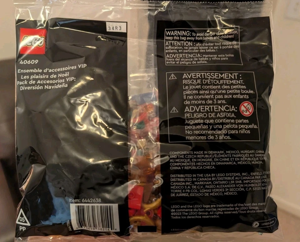 LEGO 40609 Christmas Fun VIP Add-On Pack 146 pcs Poly Bag Set 2023 - Image 2 of 2