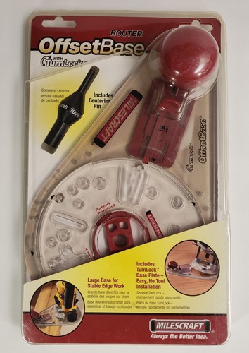 1205 Milescraft Router Jig Offset Base Thumb Release Turn Lock ...
