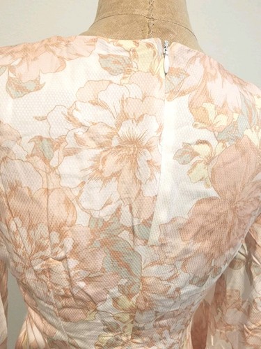 NWT Rumer Revolve Women Isola Pink Floral Mini Dress XS White Party Work Wedding - 第 10/14 張圖片