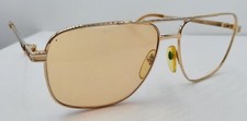 Vintage TI 2 Gold Pilot Metal Sunglasses Japan FRAMES ONLY