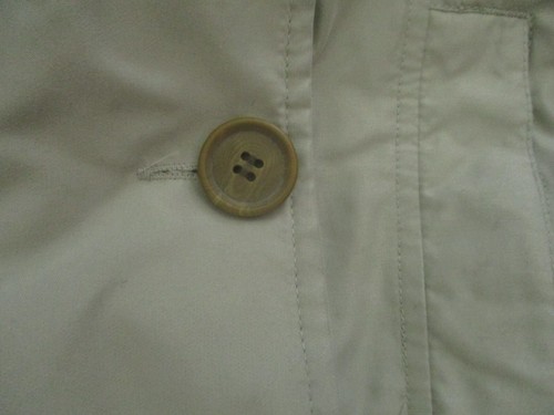 SCOTTeVest Trench Coat Womens Medium Green Belted Pockets Travel Storage Sev TEC - Picture 4 of 23