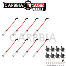 8PCS UF262 Ignition Coil&Spark Plug&Wire Set For Chevy Silverado GMC 4.8 5.3 6.0