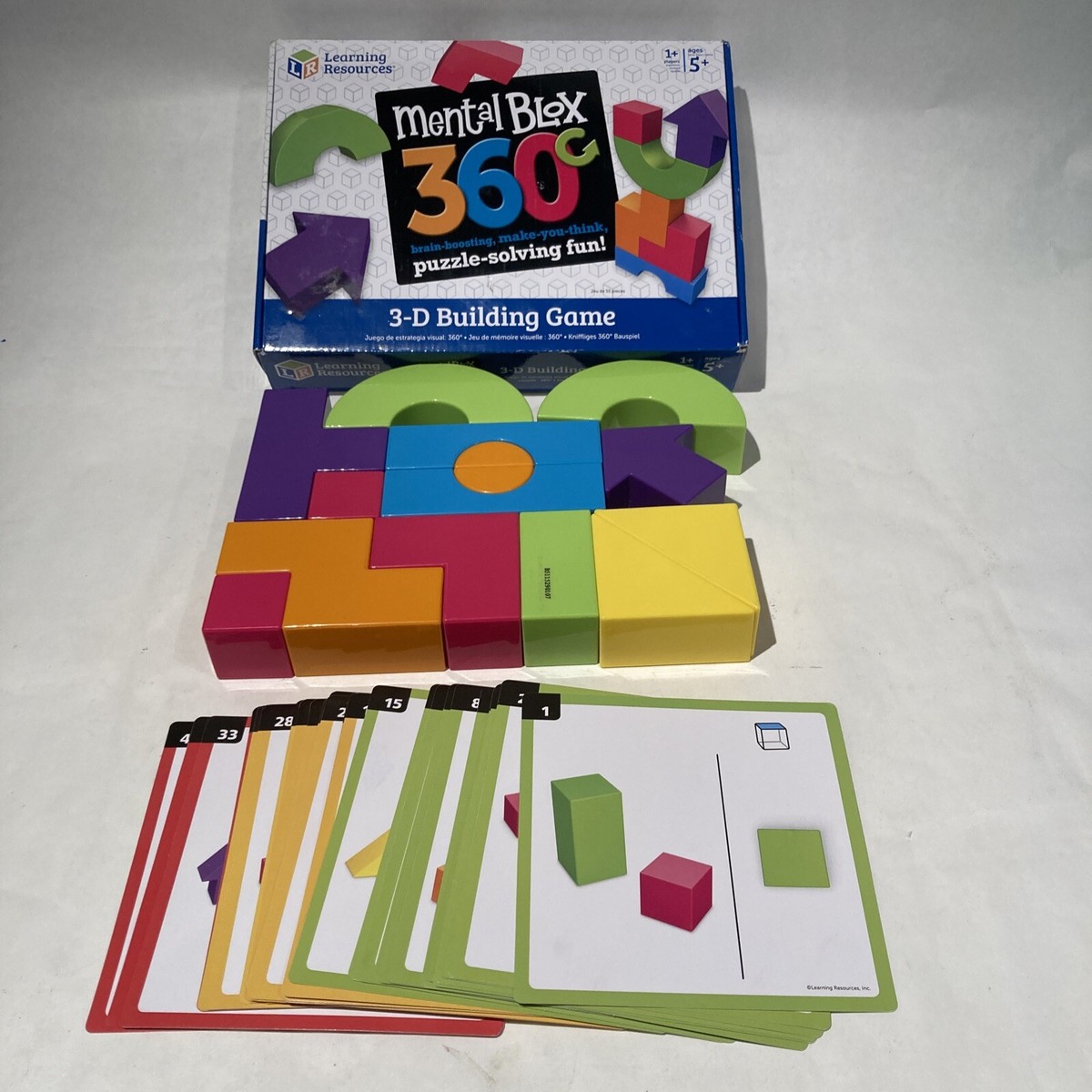 Learning Resources Mental Blox 360 Degree 3-D Building Game 100% Complete!!