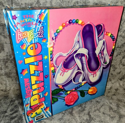 Vtg Lisa Frank Complete Puzzle BALLET SLIPPERS Ballerina Rose Art 1990s