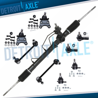 9pc Complete Power Steering Rack and Pinion Suspension Kit for Honda Passport